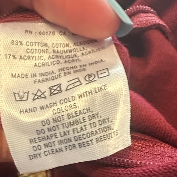 Anthropologie wine lumbar pillow cover - Picture 4 of 4